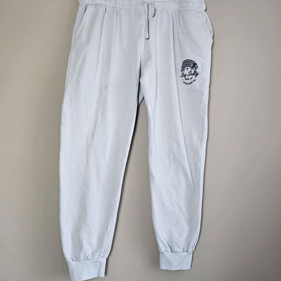 U.S. Vintage Track Pants Joggers XL Beige Cotton Blend Pockets Elastic Waist - Picture 8 of 8